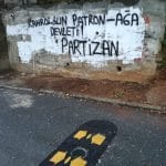 Gülsuyunda Partizan okurlarından yazılamalar